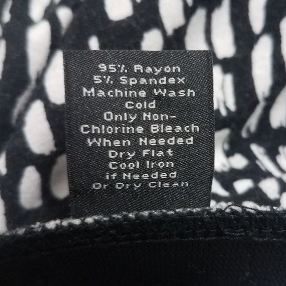 Ann Taylor Skirt Black/White EUC (14) - Picture 5 of 5